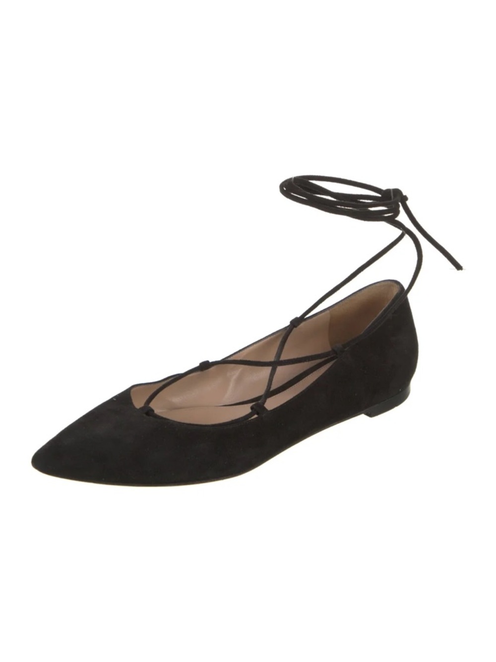 Gianvito Rossi Designer Strappy Ballet Flats